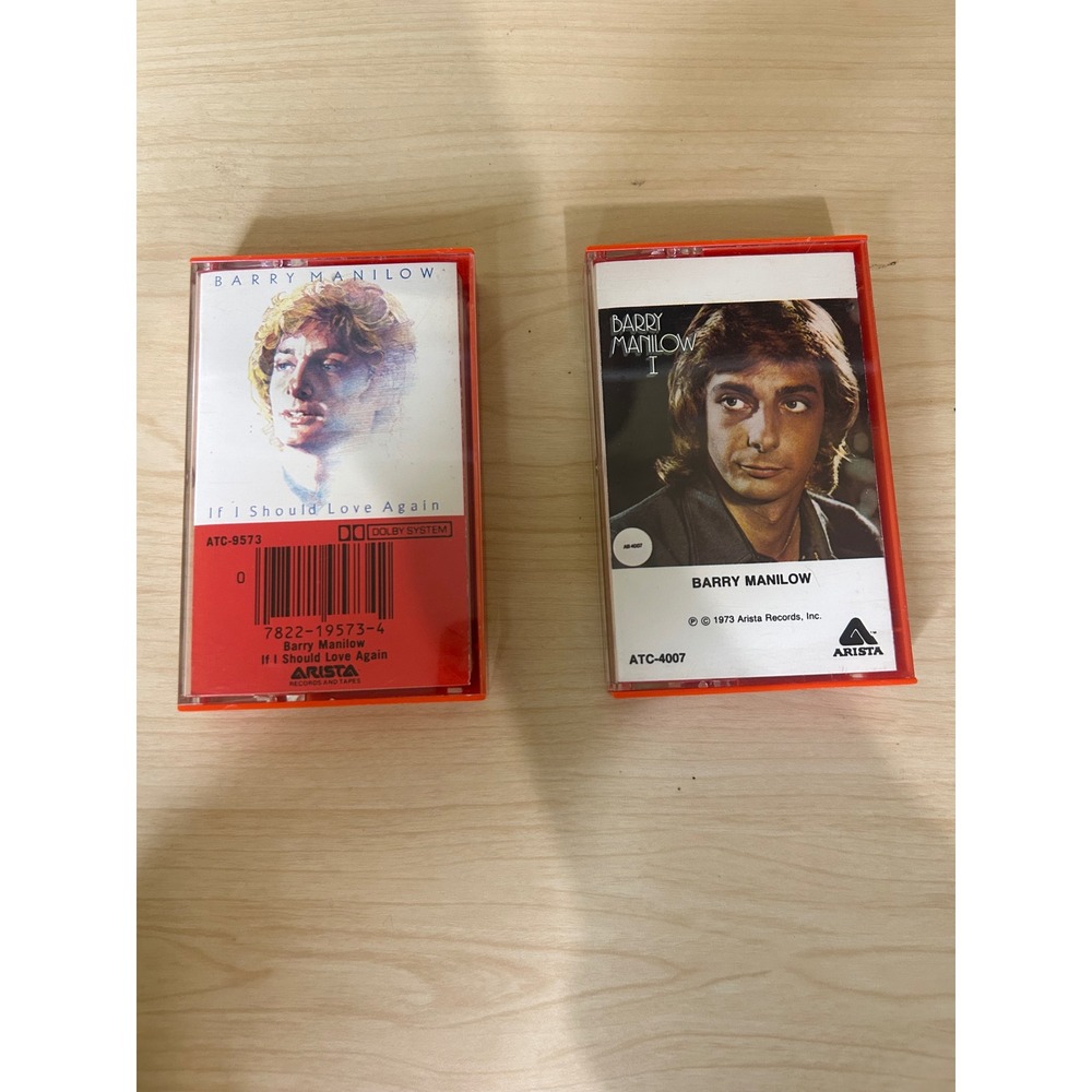 Barry Manilow Cassette Tape Lot If I Should Love Again & Barry Manilow I Arista